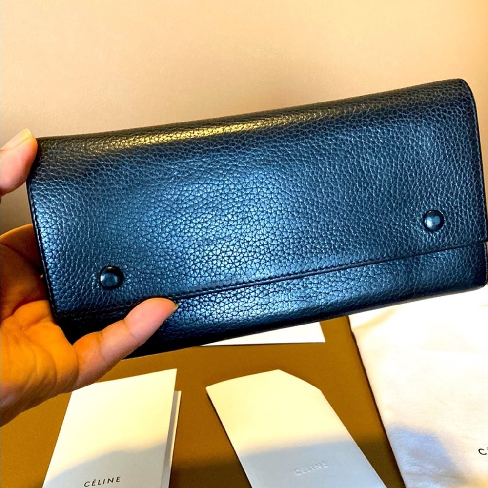 Celine Calf Black Wallet with Authentication